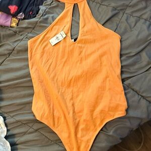 Express Vibrant Orange Bodysuit